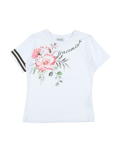FRACOMINA MINI T-shirt White 90% Cotton, 10% Elastane