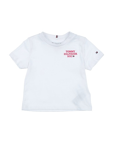 TOMMY HILFIGER T-shirt White 60% Cotton, 40% Polyester