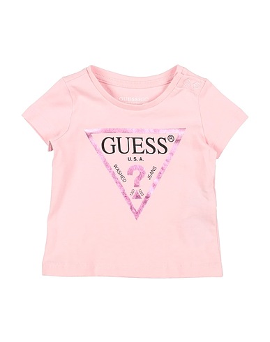 GUESS Ｔシャツ ECO ライトピンク オーガニックコットン 100%
