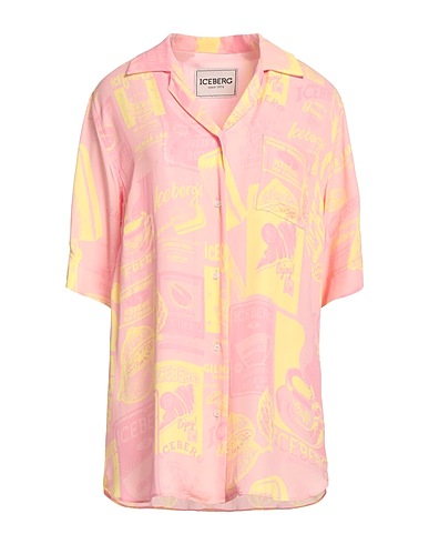 ICEBERG Patterned shirts & blouses Pink 100% Viscose