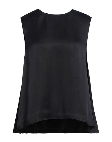 MAISON RABIH KAYROUZ Top Black 100% Cupro