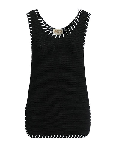 FERRAGAMO'S CREATIONS Top Black 100% Cotton