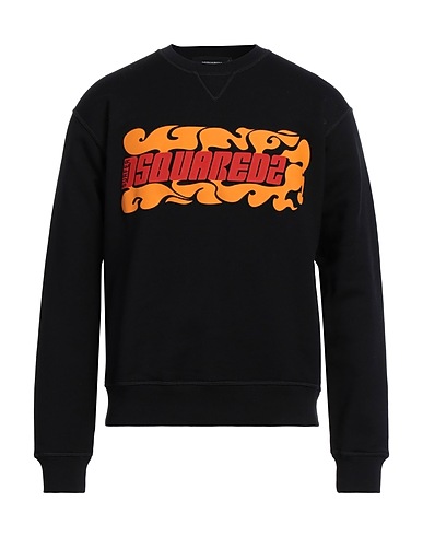 DSQUARED2 Sweatshirt Black 100% Cotton, Elastane
