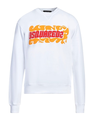 DSQUARED2 Sweatshirt White 100% Cotton, Elastane