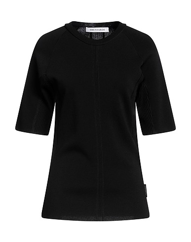 TRUSSARDI プルオーバー ブラック レーヨン 80% / ナイロン 20%