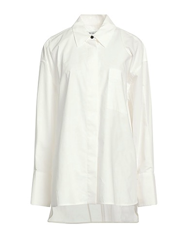 TRUSSARDI Solid color shirts & blouses White 100% Cotton