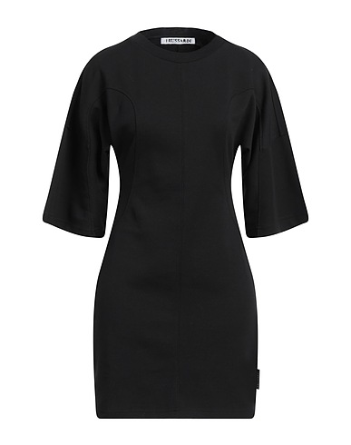 TRUSSARDI Sheath dress Black 74% Cotton, 15% Polyester, 11% Elastane