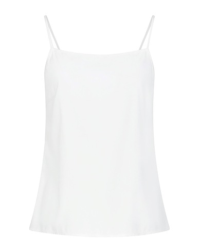 PESERICO Camisole White 94% Silk, 6% Elastane