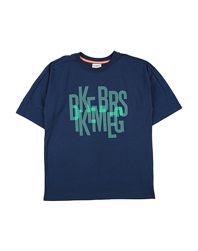 BIKKEMBERGS T-shirt Navy blue 100% Cotton