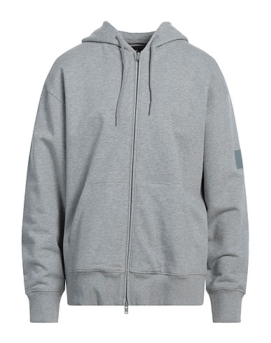 Y-3 Hooded track jacket  Grey 100% Organic cotton, Elastane