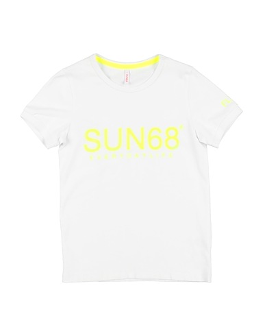 SUN 68 T-shirt White 100% Cotton