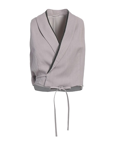 BRUNELLO CUCINELLI Vest Lilac 73% Viscose, 27% Linen, Ecobrass