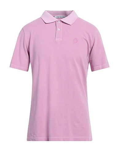TRUSSARDI Polo shirt Mauve 100% Cotton