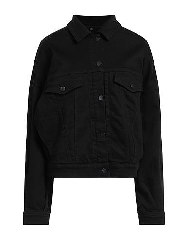J BRAND Denim jacket Black 92% Cotton, 6% Elastomultiester, 2% Elastane