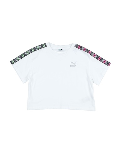 PUMA T-shirt White 100% Cotton, Polyester
