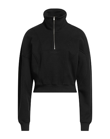 SAINT LAURENT Sweatshirt Black 100% Cotton, Elastane