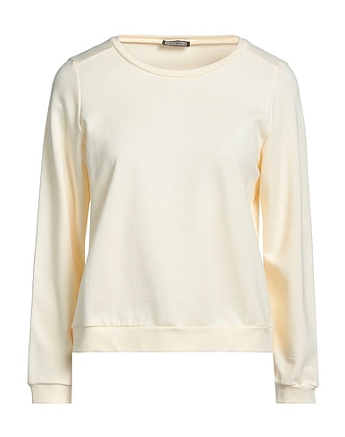 MALÌPARMI Sweatshirt Cream 97% Cotton, 3% Elastane