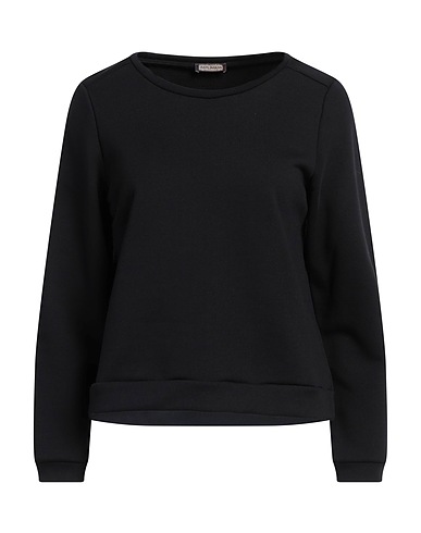 MALÌPARMI Sweatshirt Black 97% Cotton, 3% Elastane