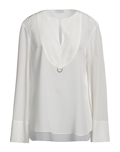BRUNELLO CUCINELLI Silk top White 100% Silk