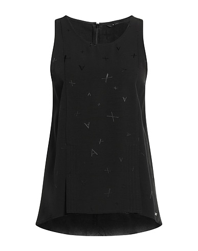 ARMANI EXCHANGE Top Nero 100% Viscosa