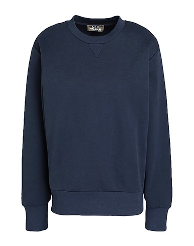 A.P.C. Sweatshirt Navy blue 84% Cotton, 16% Polyester