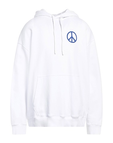 MARCELO BURLON Hooded track jacket  White 100% Cotton