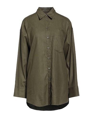 ROBERT FRIEDMAN Solid colour shirts & blouses Dark green 100% Cotton