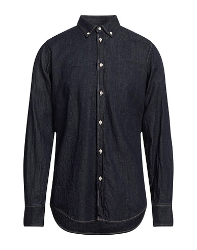 DSQUARED2 Denim shirt Blue 87% Cotton, 13% Hemp