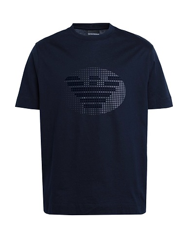EMPORIO ARMANI T-shirt Midnight blue 100% Cotton