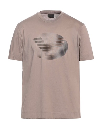 EMPORIO ARMANI T-Shirt Maulwurfsgrau 100% Baumwolle