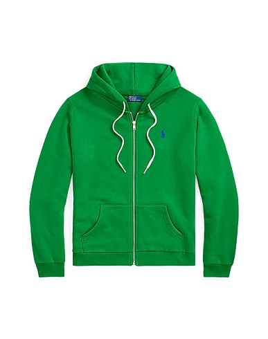 POLO RALPH LAUREN Hooded sweatshirt Green 83% Cotton, 17% Polyester