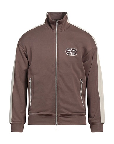 EMPORIO ARMANI Sweatshirt Brown 55% Cotton, 45% Polyester