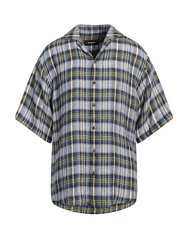 DSQUARED2 Checked shirt BLU 100% Linen