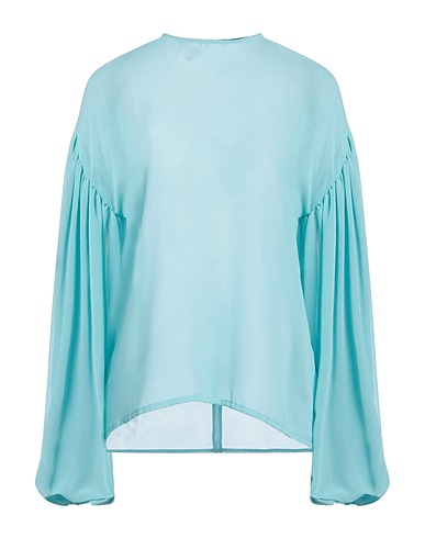GIADA CURTI RESORT Top Turquoise 100% Polyester