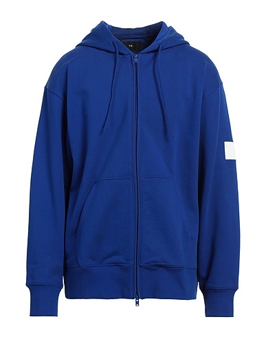 Y-3 Hooded track jacket  Blue 100% Organic cotton, Elastane