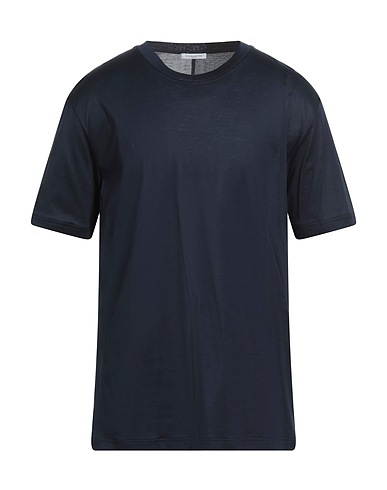 PAOLO PECORA Basic T-Shirt Nachtblau 100% Baumwolle