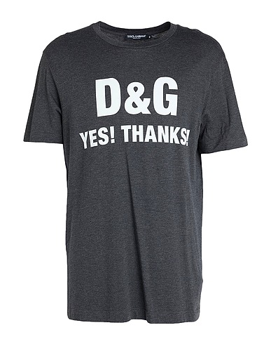 DOLCE&GABBANA T-shirt Lead 46% Modal, 46% Cotton, 8% Elastane