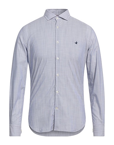 BROOKSFIELD Einfarbiges Hemd Hellblau 95% Baumwolle, 5% Elastan