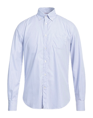 BROOKSFIELD Patterned shirt Navy 100% Cotton
