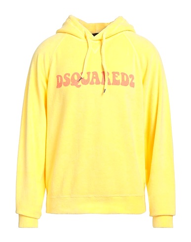 DSQUARED2 Hoodie Gelb 80% Baumwolle, 20% Polyamid
