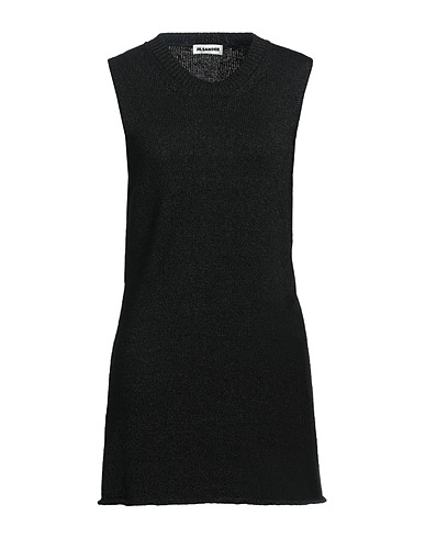 JIL SANDER Jumper Black 48% Cotton, 28% Ramie, 24% Cellulose
