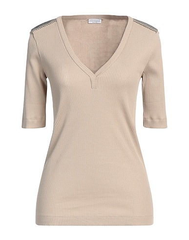 BRUNELLO CUCINELLI T-shirt Beige 100% Cotton