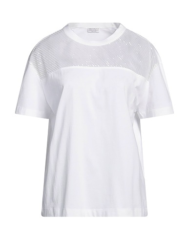 BRUNELLO CUCINELLI T-shirt BIANCO 100% Cotton