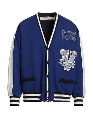 VALENTINO GARAVANI Sweatshirt Blue 100% Cotton, Polyester, Viscose, Polyamide, Metallic fiber