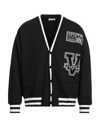 VALENTINO GARAVANI Sweatshirt Black 100% Cotton, Polyester, Viscose, Polyamide, Metallic fiber