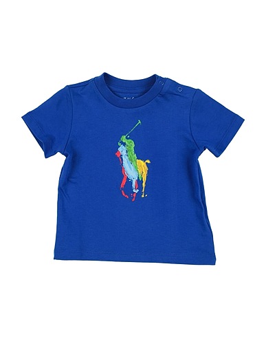 POLO RALPH LAUREN T-shirt Big Pony Cotton Jersey Tee
 Blu 100% Cotone