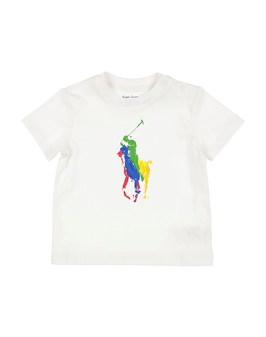 POLO RALPH LAUREN T-shirt Big Pony Cotton Jersey Tee
 Bianco 100% Cotone