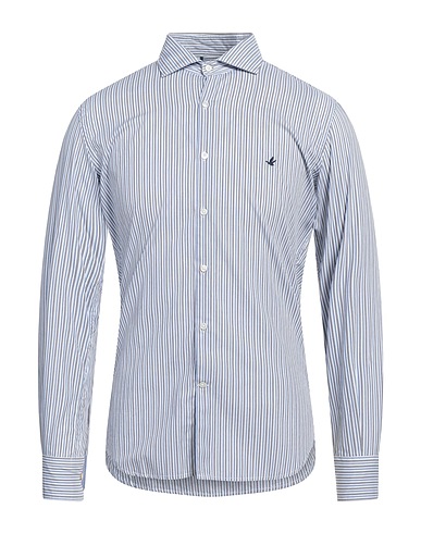 BROOKSFIELD Striped shirt Azure 100% Cotton