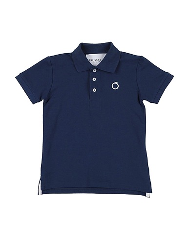 TRUSSARDI JUNIOR Polo shirt Navy 100% Cotton