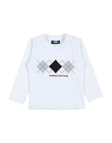 MANUELL & FRANK T-shirt Off white 90% Cotton, 10% Elastane